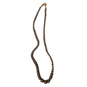 Steel gray shiny 16" necklace